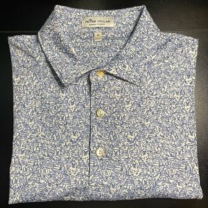 Peter Millar Summer Comfort Polo Caddy Shack Print